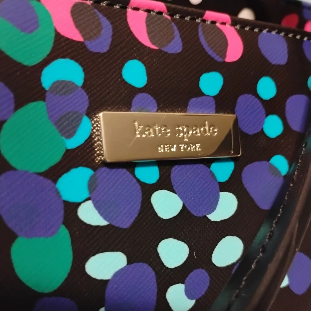 Kate Spade-2pc Shore Street Margareta Dot Tote & Dome Zip Pouch 🩷💜 - Picture 7 of 8